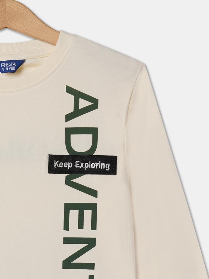 Boys Typographic Print Regular Fit T-Shirt image number 2