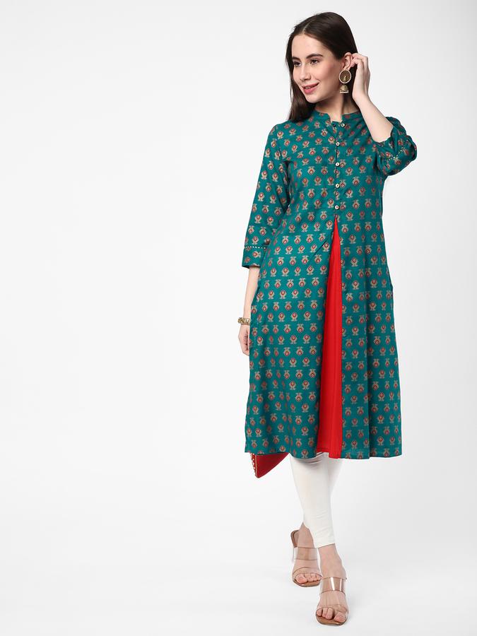 R&B Women Blue Kurtas image number 1