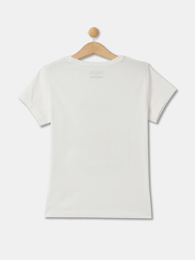 Girls Graphic Regular Fit Short Sleeve Crew Neck T-Shirt