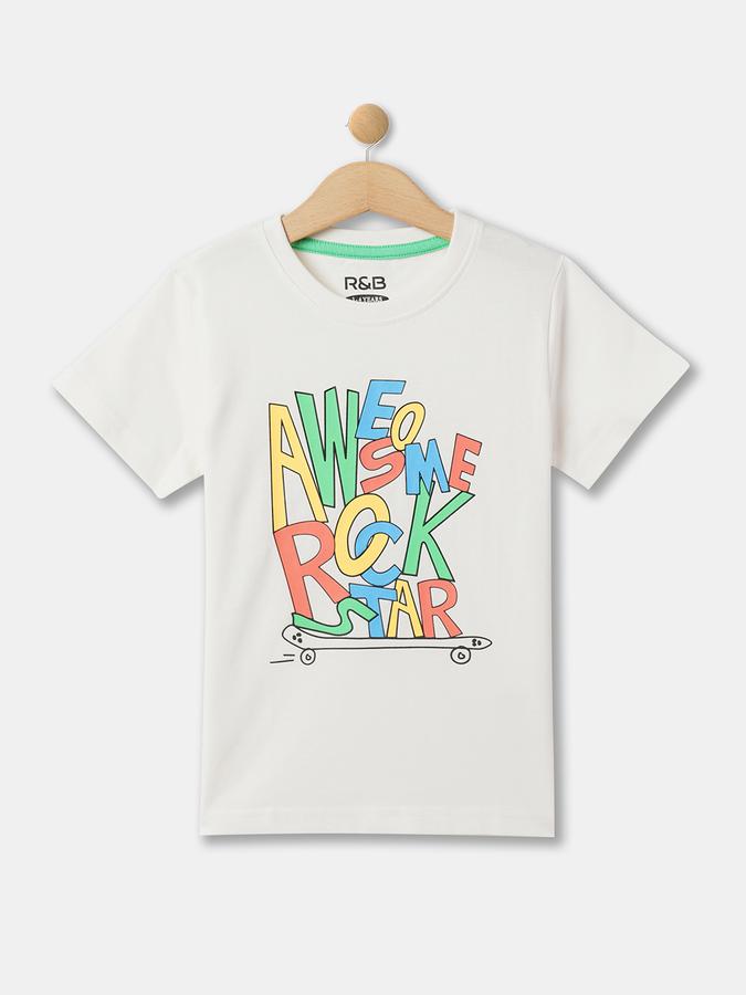 Boys Relaxed Fit Round-Neck T-Shirt image number 0