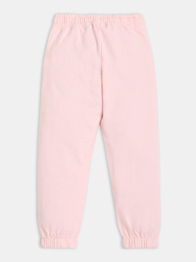 Girls Graphic Print Slim Fit Track Pants image number 1