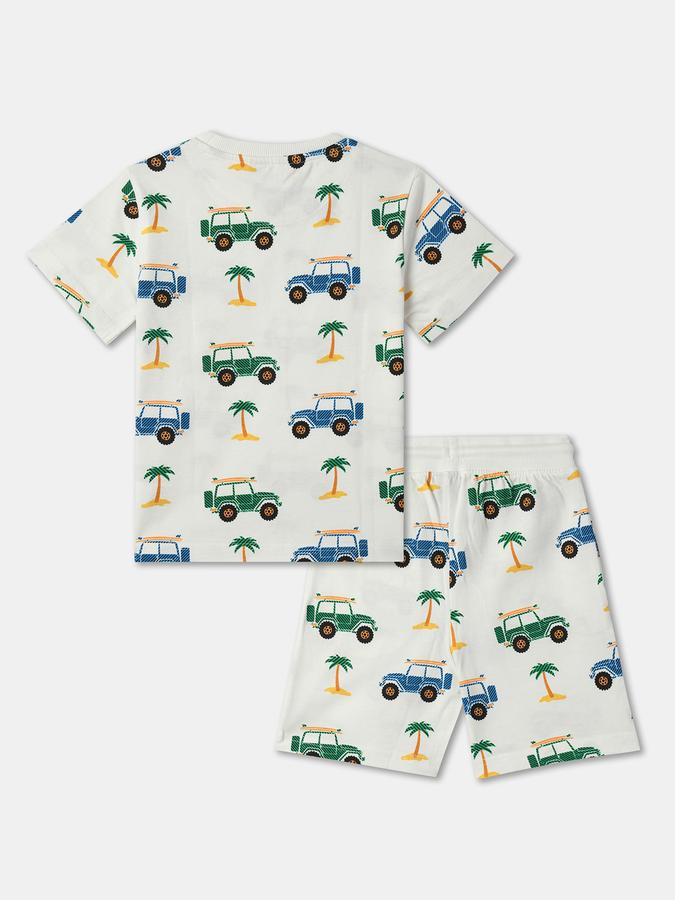 Boys Printed T-Shirt & Shorts Set image number 1