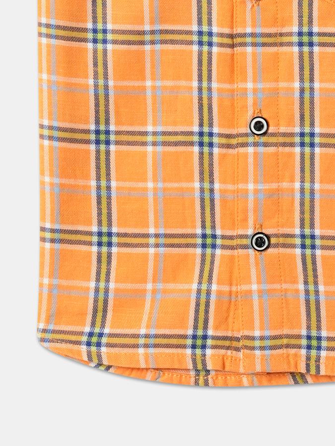 Boys Checked Regular Fit Shirt image number 3