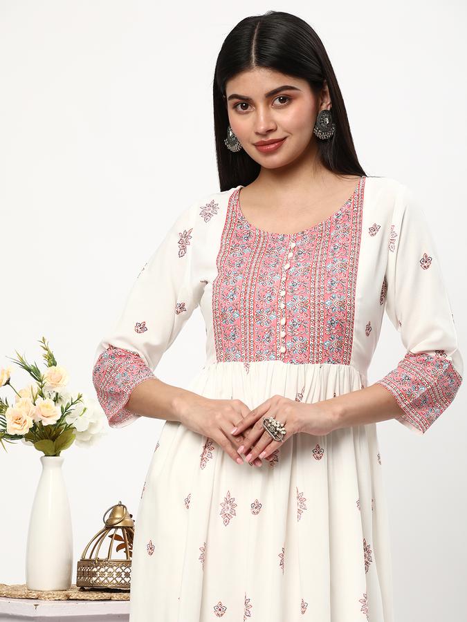 Women Micro Print Kurta image number 0