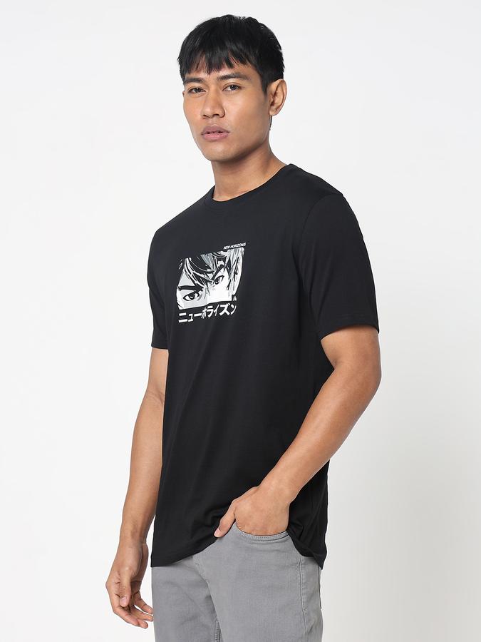 Printed Men Round Neck T-Shirt image number 2