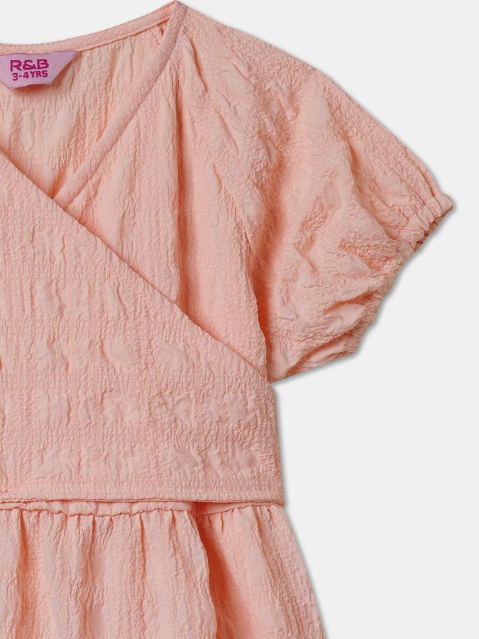 Girls Midi/Knee Length Casual Dress Short Sleeve data-index=