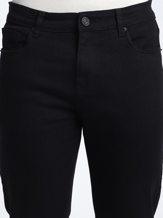 Men Cotton Blend Carrot Fit Flat Front Five Pocket Pants