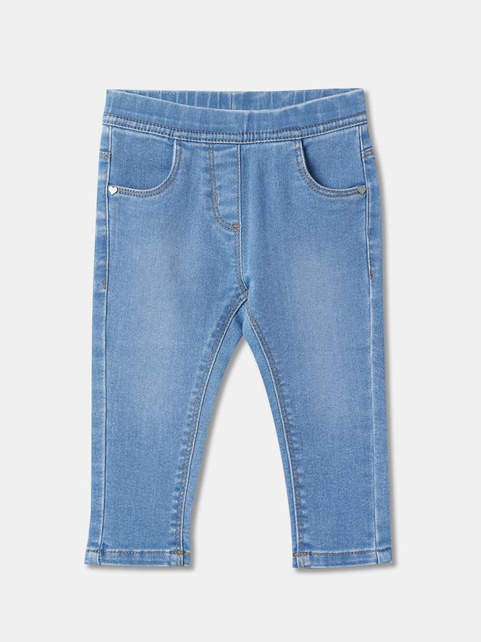 Girls Mid-Wash Straight Fit Jeans image number 0