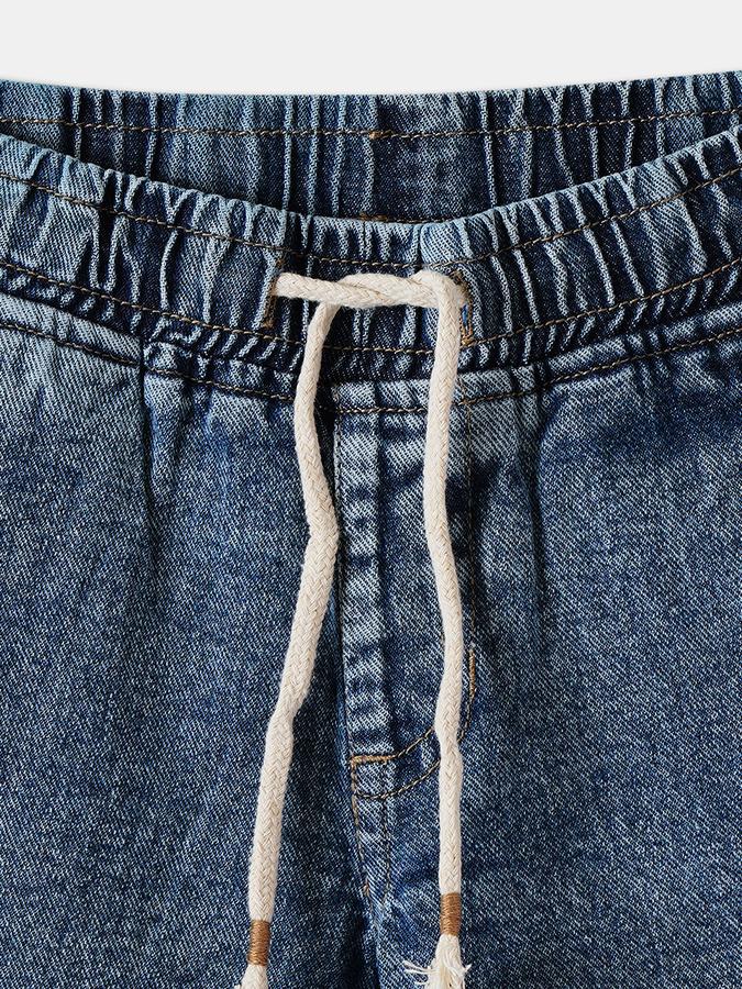 R&B BOYS Solid Denim Shorts image number 2