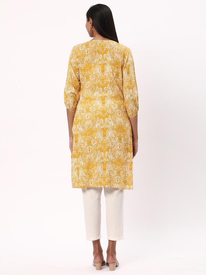 Women Printed Straight Kurta image number 2