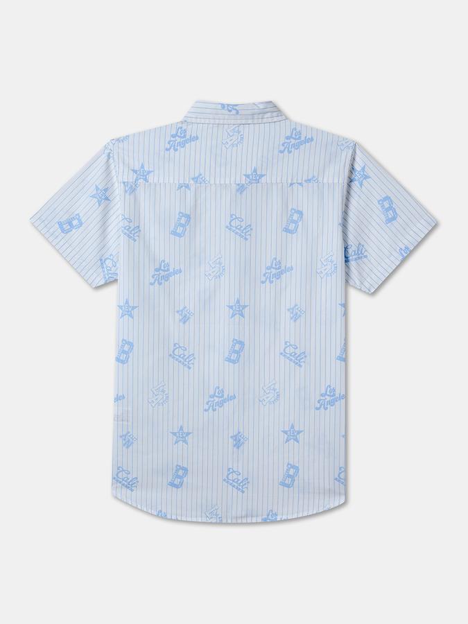 Boys Regular Fit Short Sleeve Spread Collar Shirt