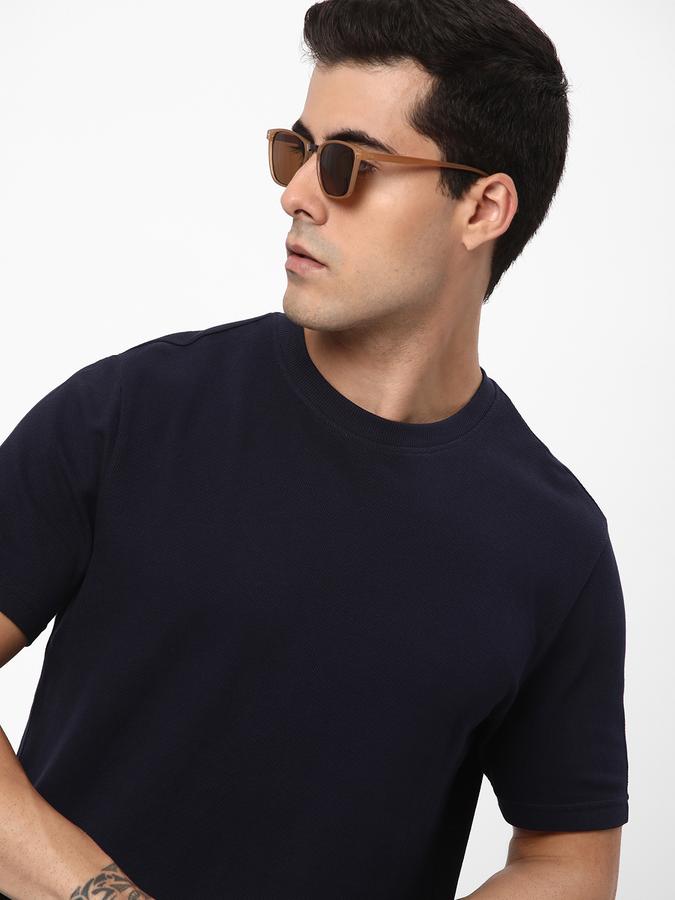 R&B Men's Solid Structured T-Shirt image number 0