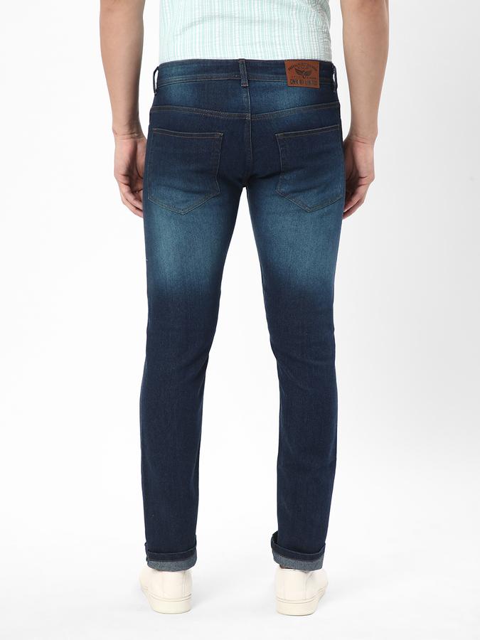 Men Denim Skinny Fit Mid Rise Faded Jeans