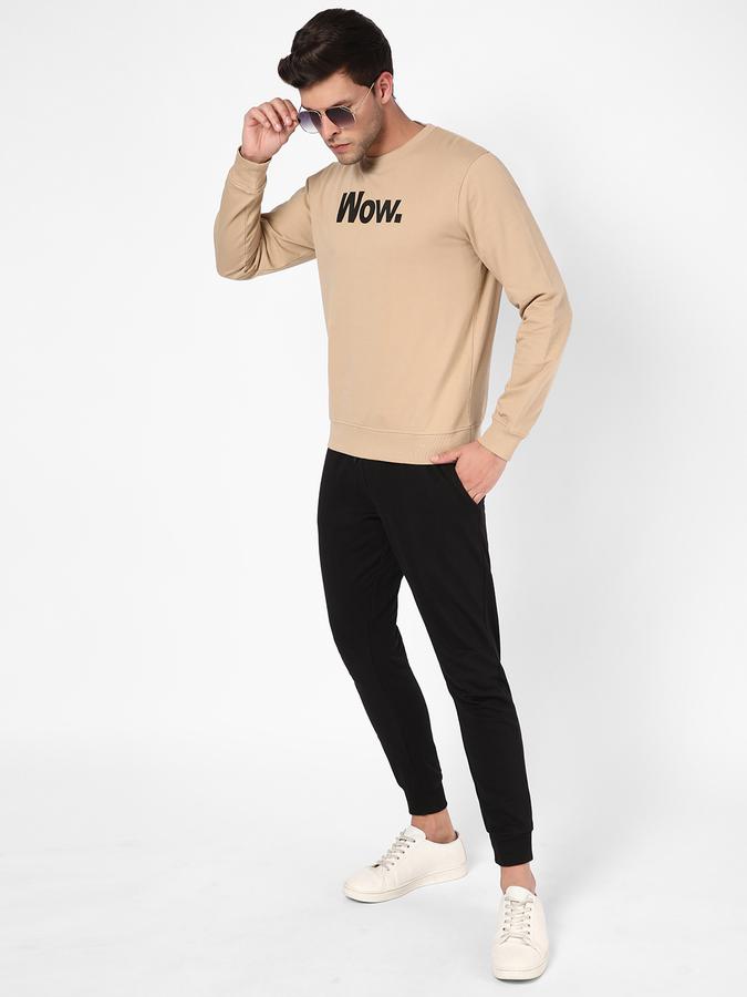 R&B Men Beige Sweatshirts & Hoodies image number 1