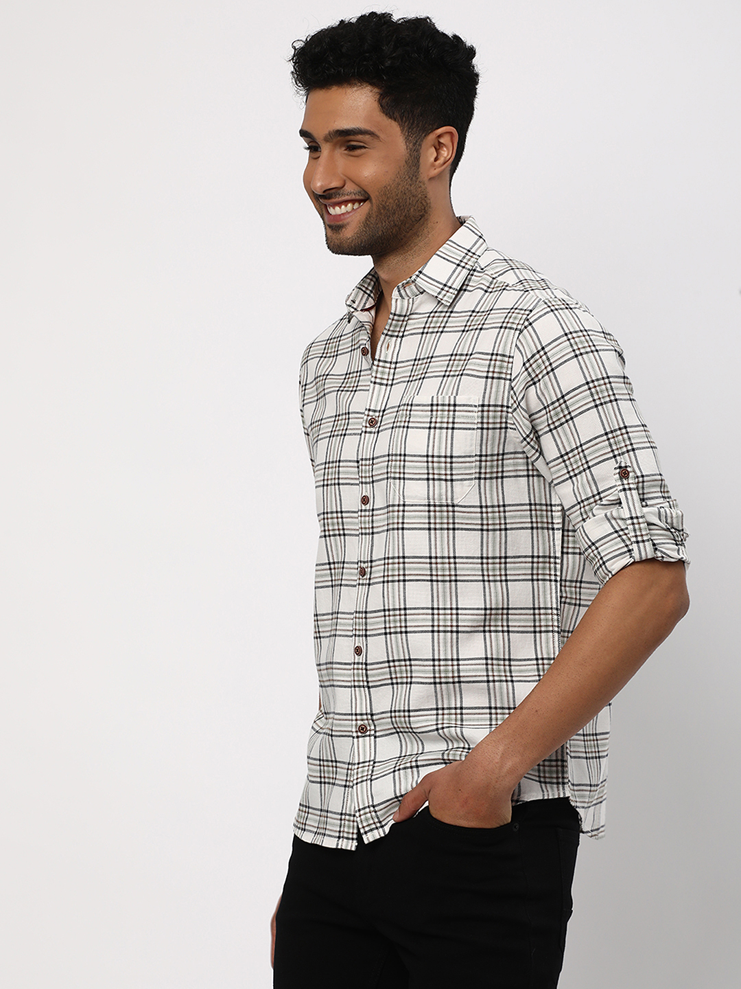 Checked Slim Fit Shirt image number 5