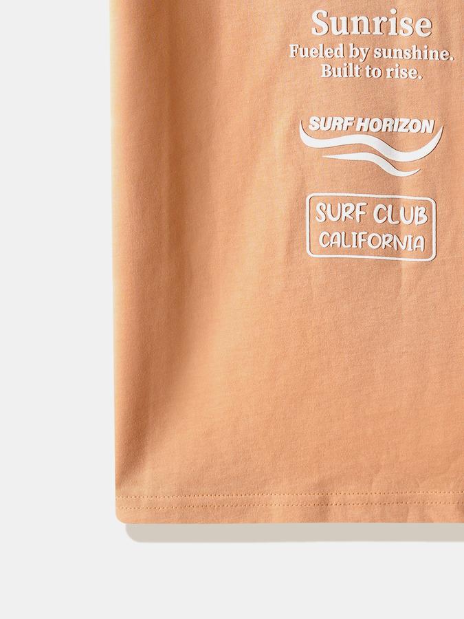 Boys Cotton Regular Fit Crew Neck Graphic T-shirt