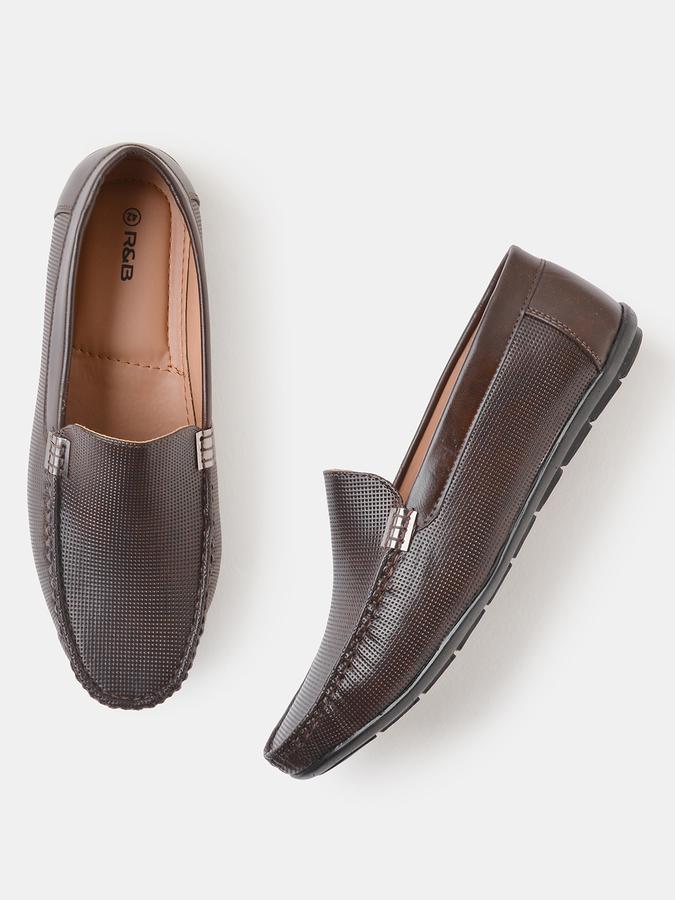 R&B Men Textured Casual Slip-On image number 0