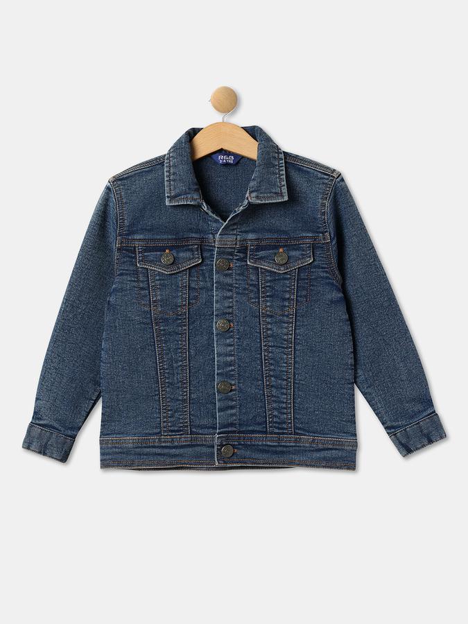 Boys Washed Full-Sleeve Jacket image number 0