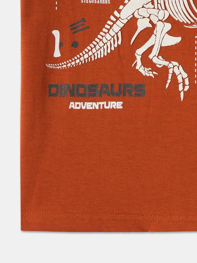 Boys Cotton Regular Fit Crew Neck Graphic T-shirt