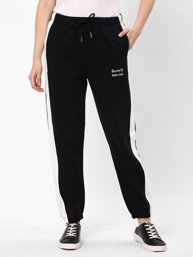 Women Typographic Print Cuffed Joggers  