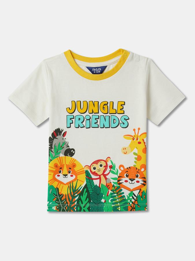 Boys Solid Pure Cotton Regular T-shirt