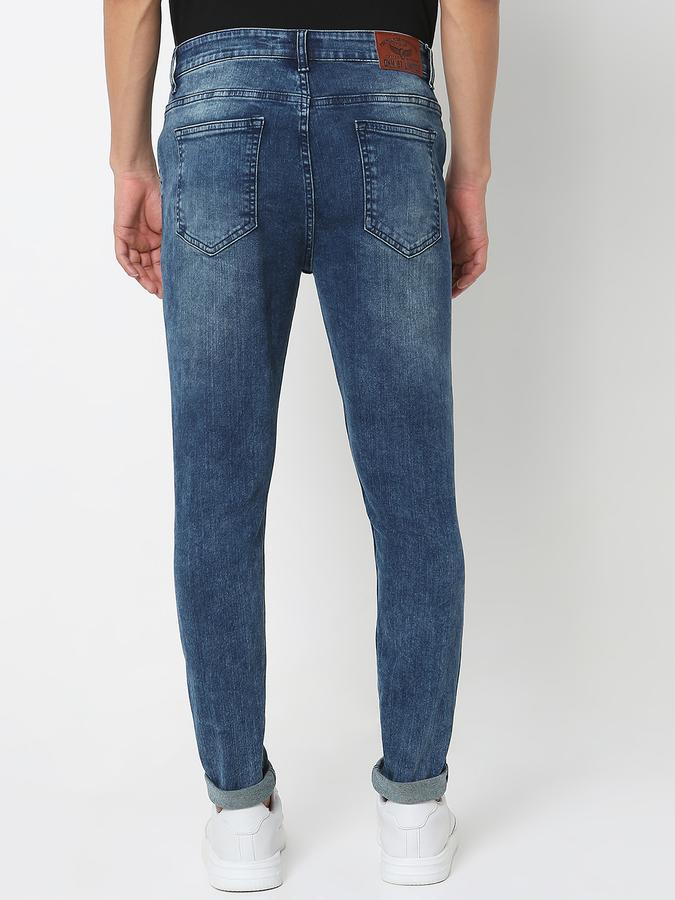 Men Mid-Wash Slim Fit Jeans image number 3