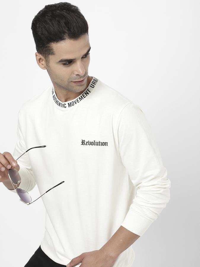 R&B White Men Sweatshirts & Hoodies