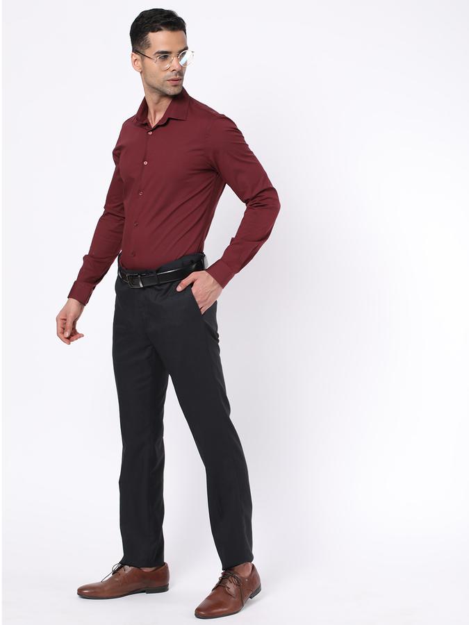 R&B Men Burgundy Shirts image number 1