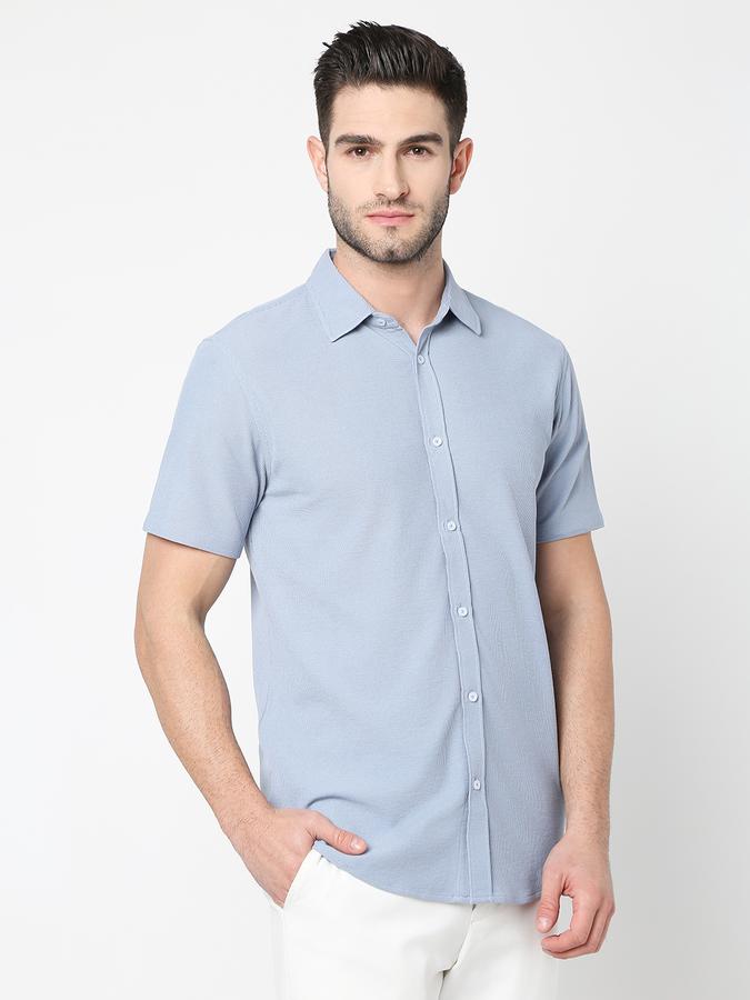 Men Regular Fit Shirt with Spread Collar image number 2