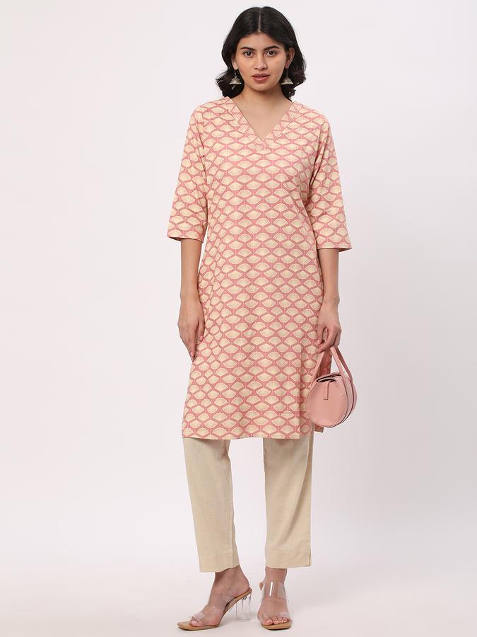 Women Micro Print Kurta image number 1