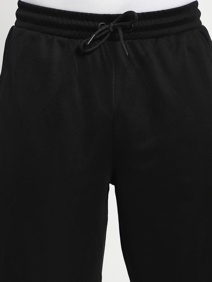 Men Polyester Relaxed Fit Drawstring Solid Shorts