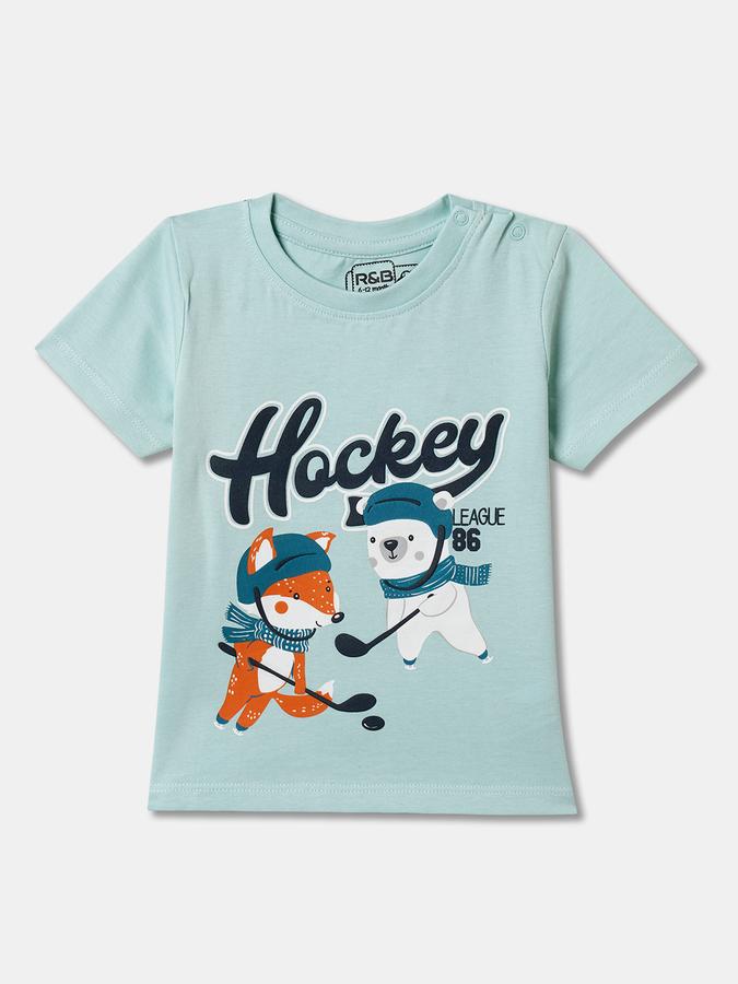 Baby Boys Graphic Print Pure Cotton Regular T Shirt image number 0