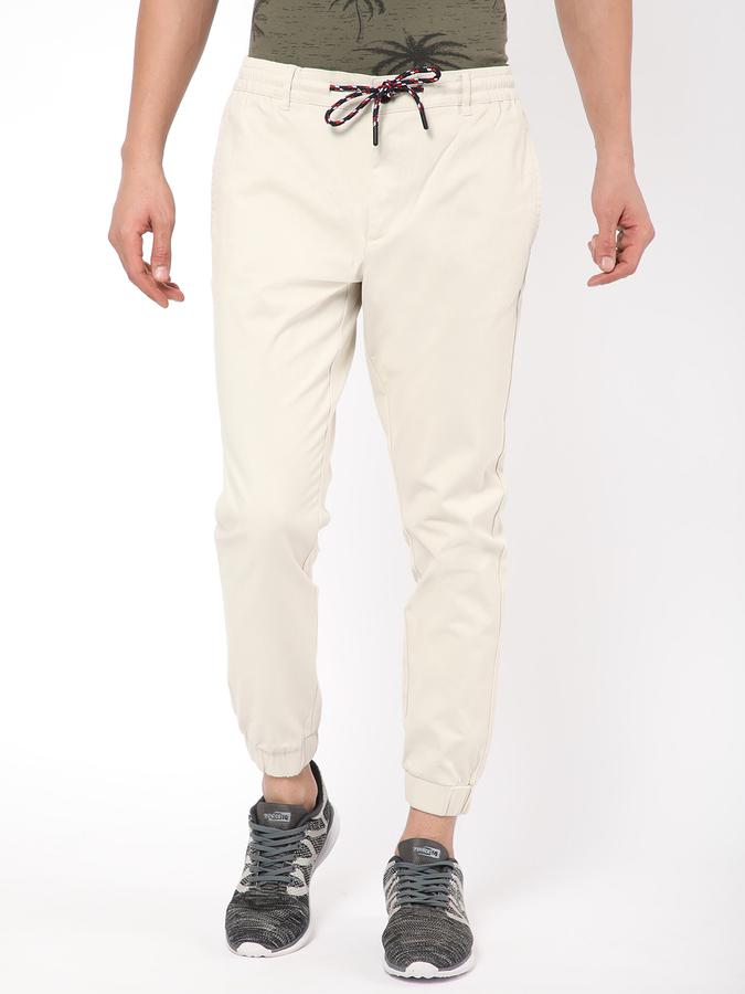 R&B Men White Trousers image number 0