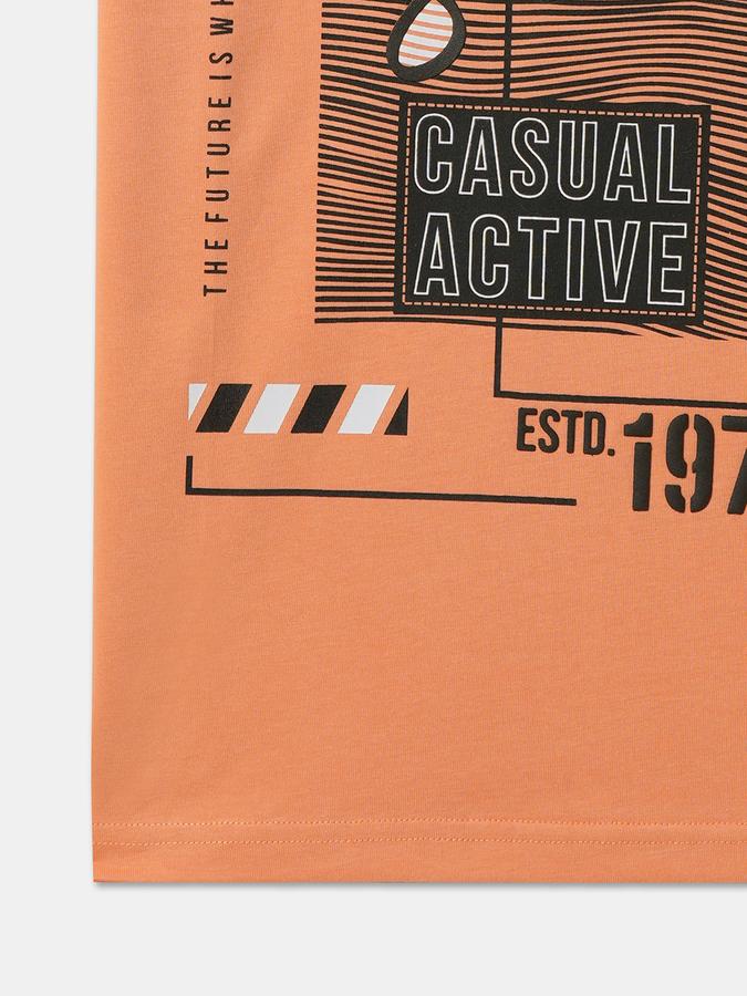 Boys Graphic Print Pure Cotton Regular T Shirt image number 3