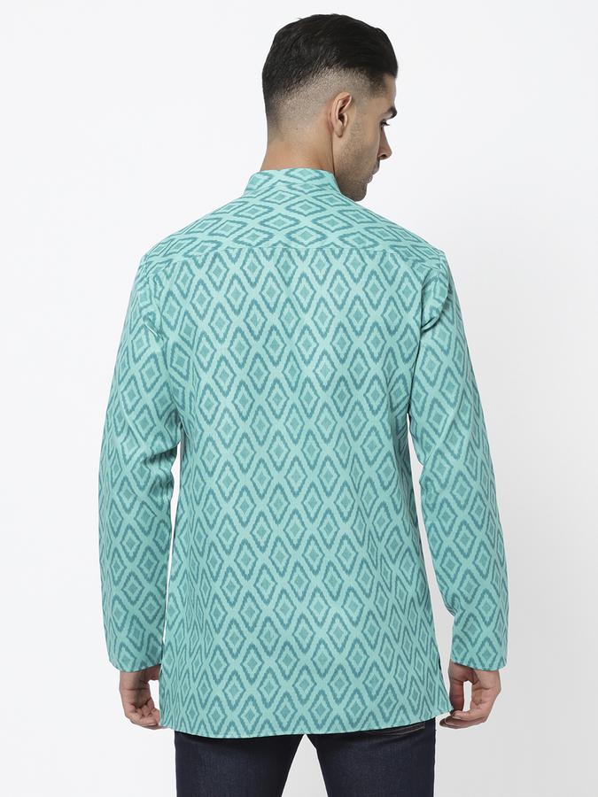 R&B Men Green Kurtas image number 2