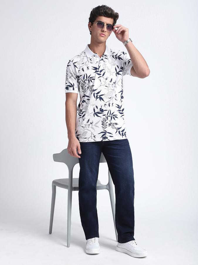 Men Cotton Blend Carrot Fit Flat Front Five Pocket Pants