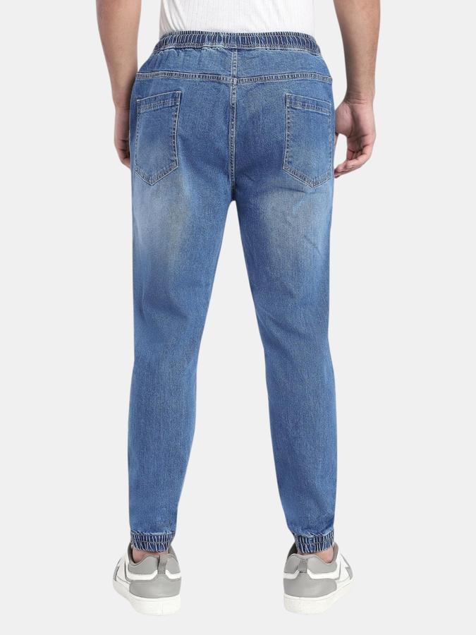 R&B Blue Relaxed Fit Men Mid Rise Jeans