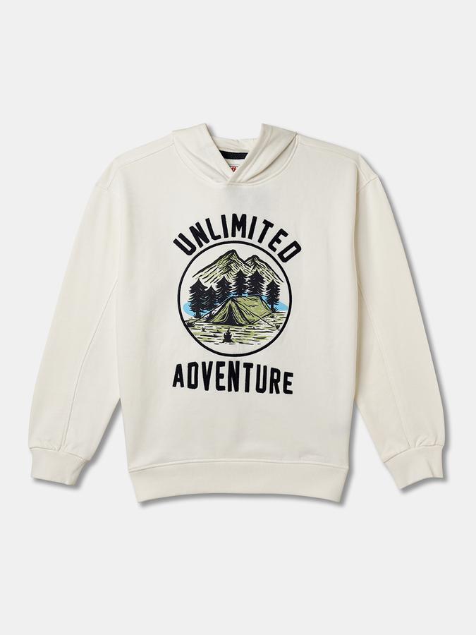 Boys Relaxed Fit Full Sleeve Hooded SweaT-Shirt