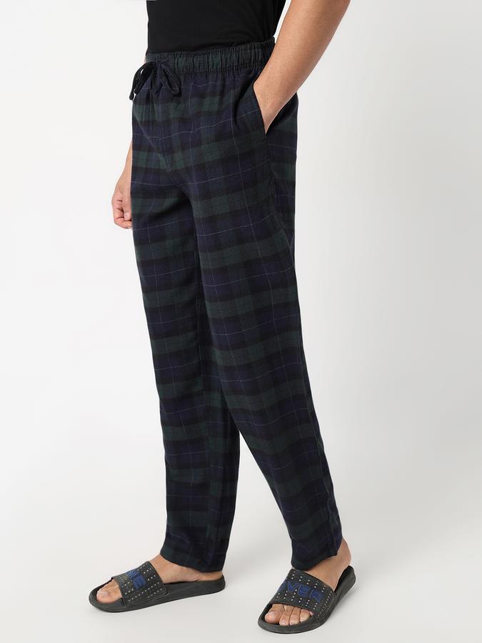 Checkered Men Track Pants image number 2