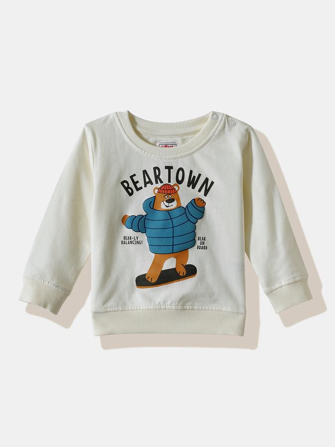 Boys Cotton Graphic Sweatshirt And Jogger Set