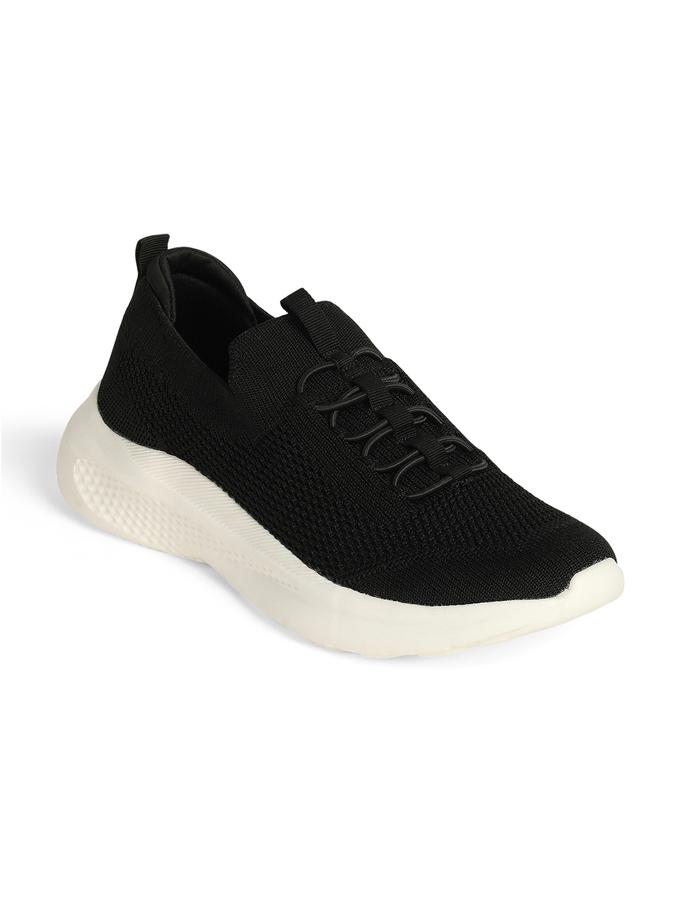 R&B Women Black Lace-Ups Sports Shoes