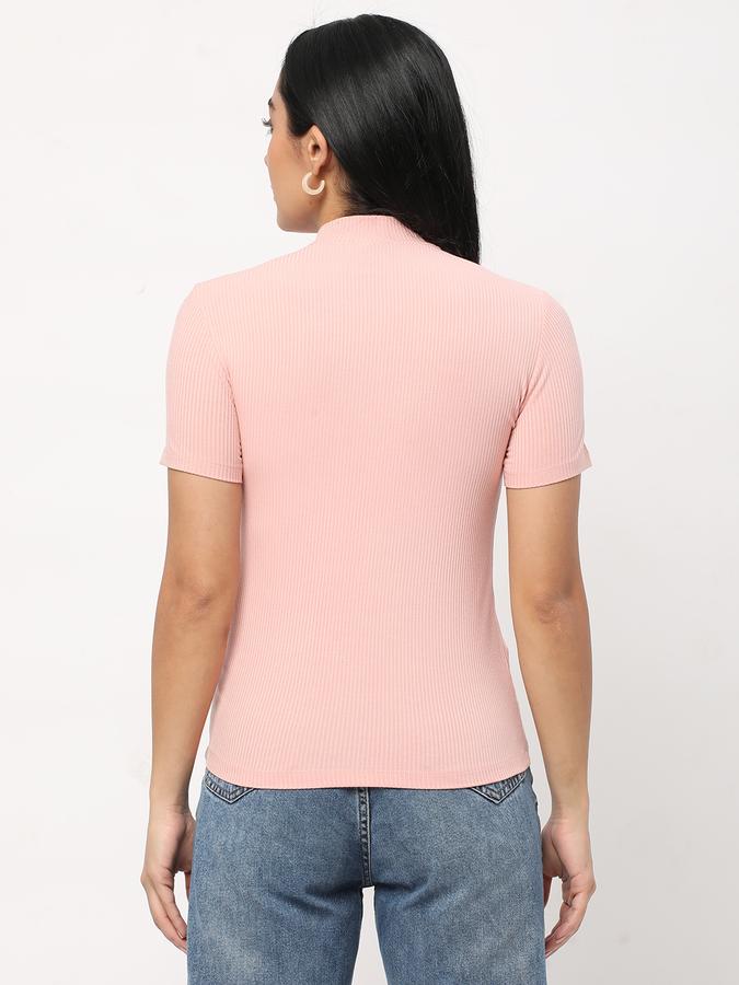Women Ribbed Slim Fit Top image number 2