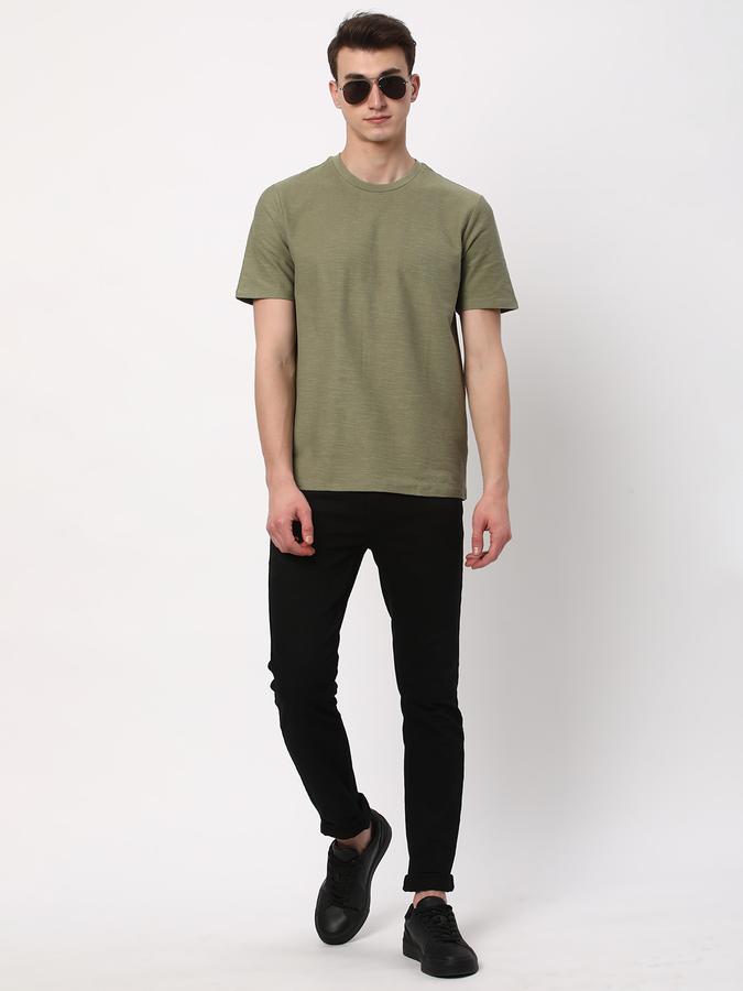Men Regular Fit Round-Neck T-Shirt image number 1
