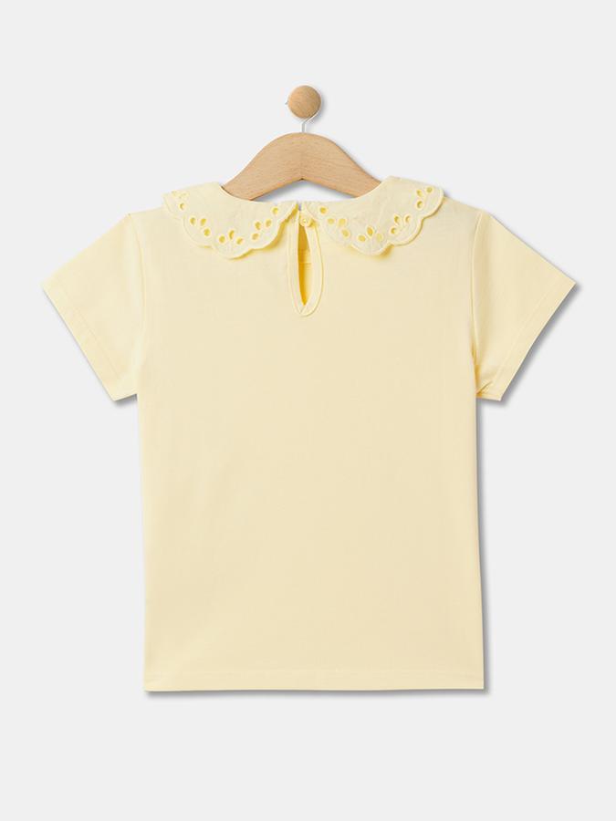 R&B Round-Neck Top with Short Sleeves  image number 1