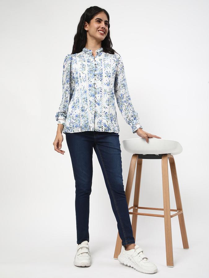 Women Mid-Wash Skinny Fit Jeggings image number 1