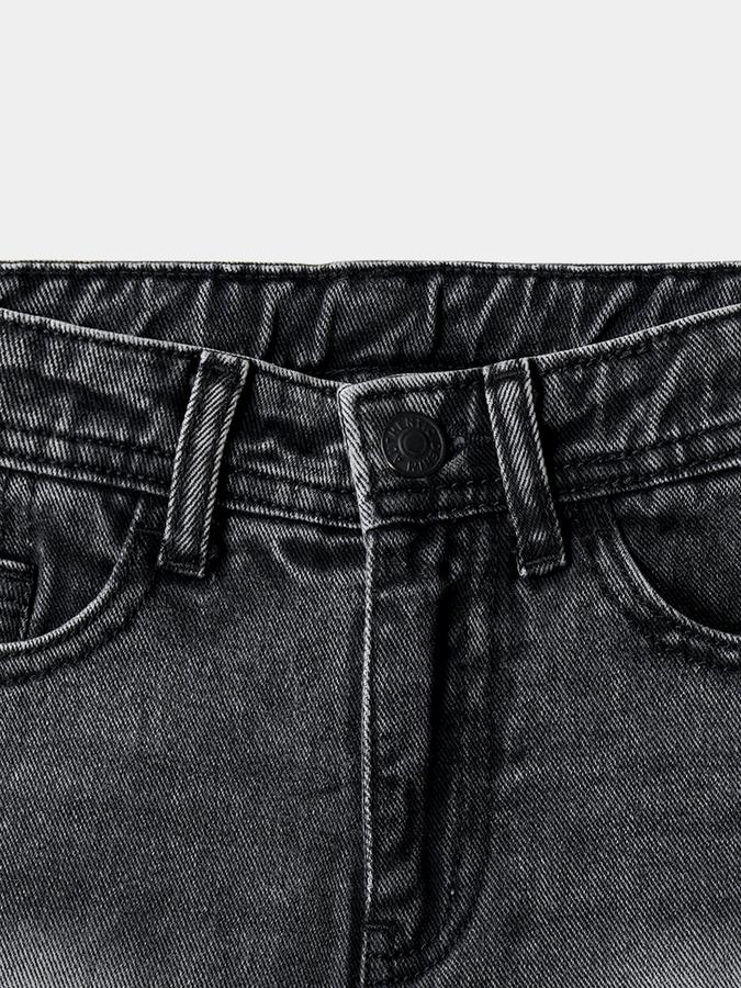 Boys Cotton Regular Fit Zipper Fly Clean Hem Shorts