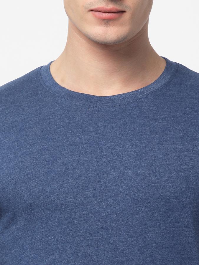 R&B MEN'S Solid T-Shirt with Crew Neck and Short Sleeves image number 3