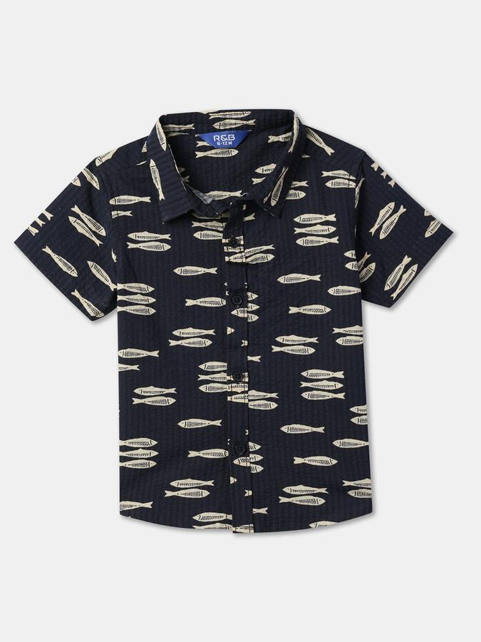 Boy Printed Shirt & Shorts Set image number 2