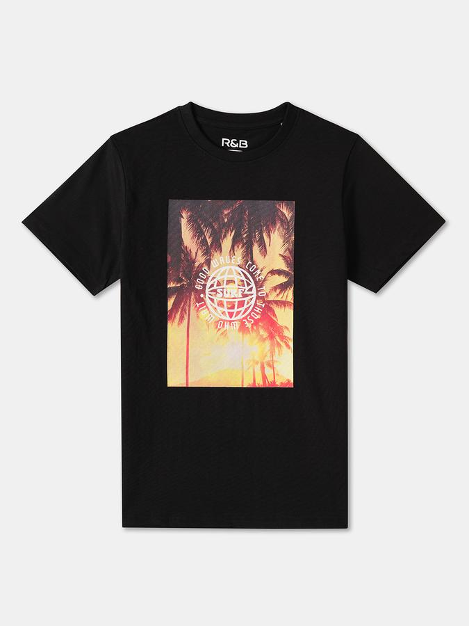 Boys Regular Fit Short Sleeve Crew Neck T-Shirt