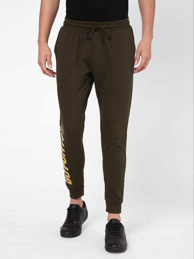 R&B Men Olive Casual Trousers image number 0